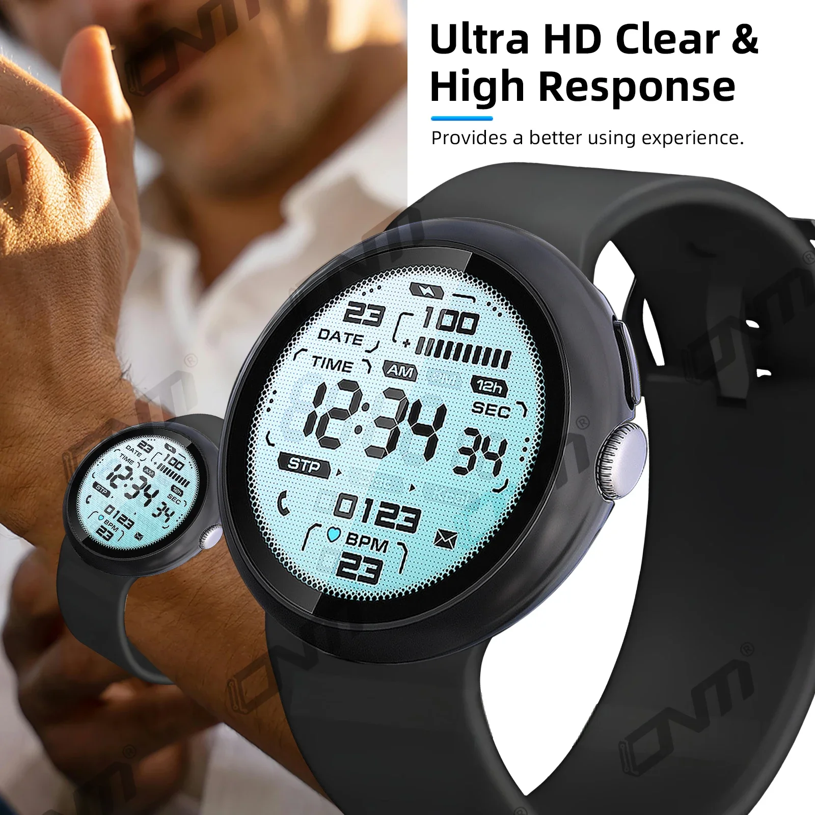 Vetro + custodia per Google Pixel Watch 4 41mm 45mm Proteggi schermo in vetro temperato e paraurti protettivo per PC rigido Accessori Covor