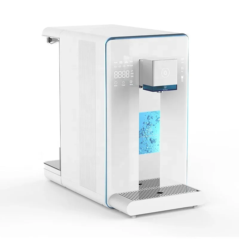 countertop water purifier 3 filter instant hot and cold water cooler weakly alkaline reverse osmosis countertop water