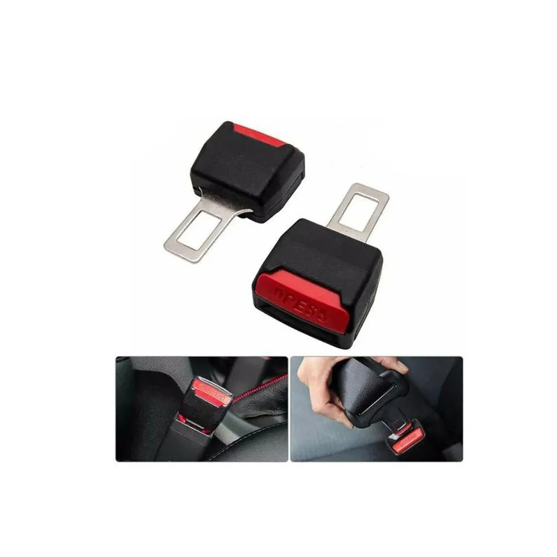 2pcs/Set Car Safety Belt Buckle Extension Clip Safety Belt Buckle Thick Socket Plug Thick Insert Socket Extender Tool Accessory