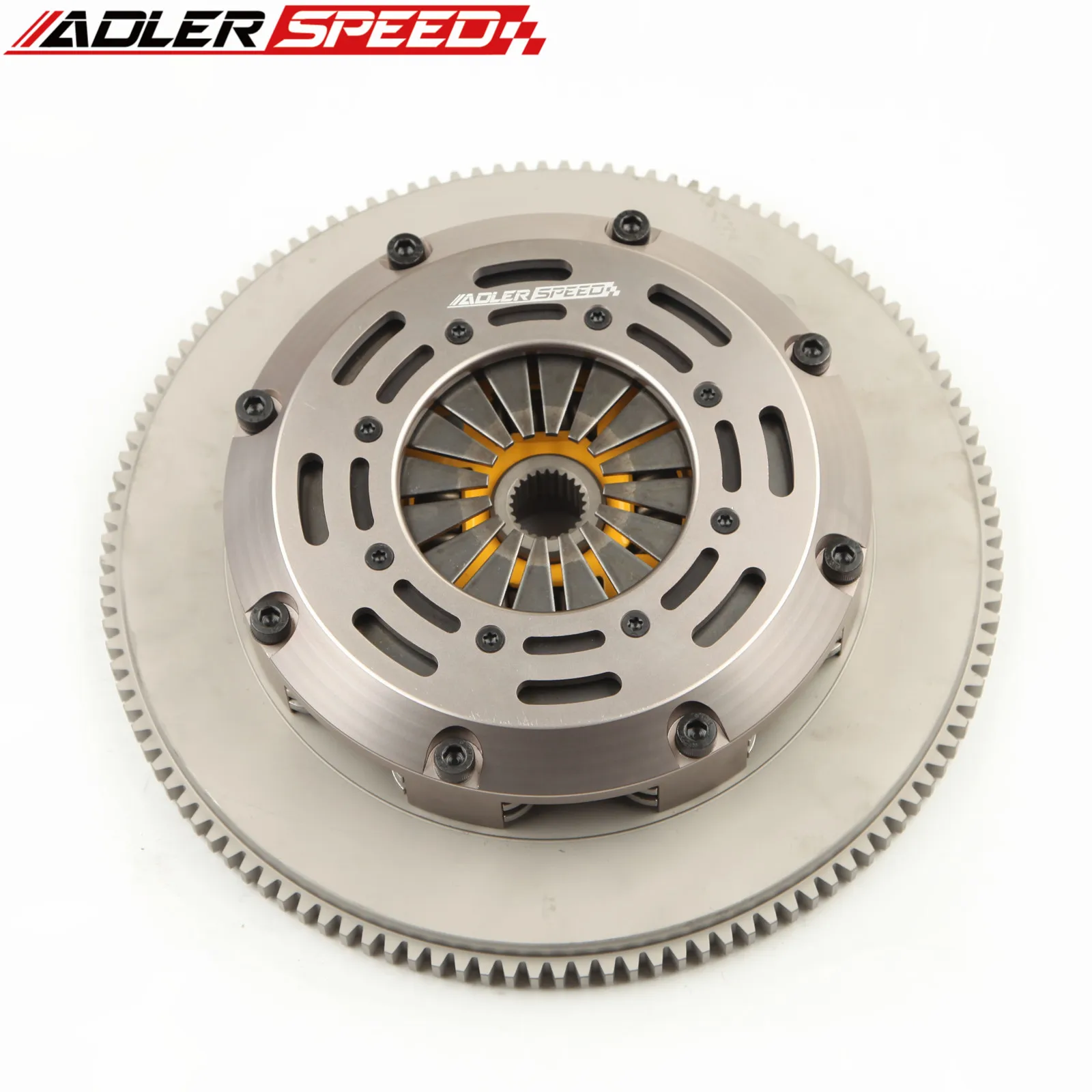 ADLERSPEED Sprung Clutch Twin Disc Kit For 89-99 NISSAN 240SX 2.4L BASE LE SE