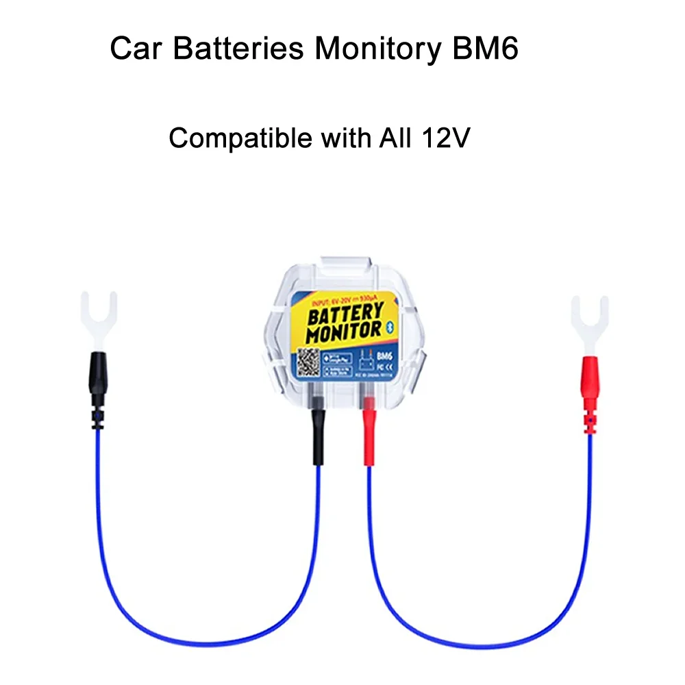 QUICKLYNKS BM6 Bluetooth 4.0 12V Battery Monitory Car Battery Health APP Monitoring Battery Tester For Android IOS Hot in stock+