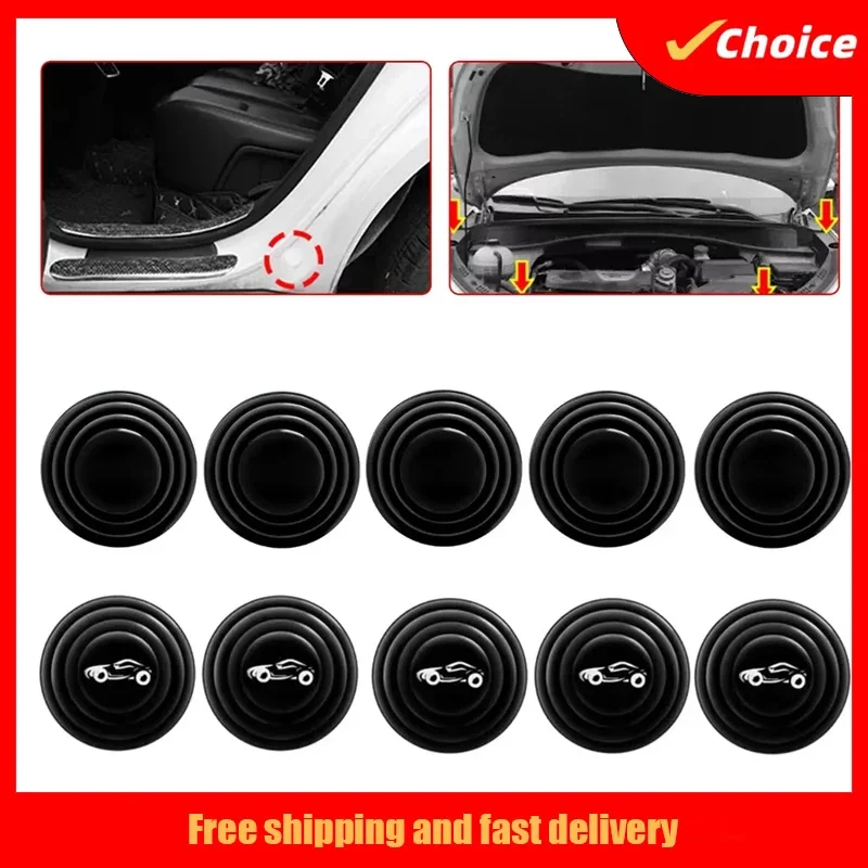 

Новинка, 10-30 шт., амортизация двери автомобиля, силиконовая закрывающая дверь, бесшумная наклейка против столкновений, универсальная противоударная амортизация