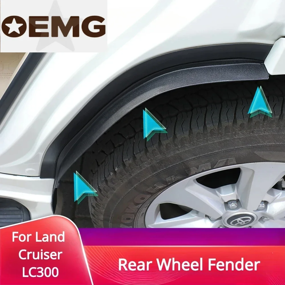 

For Toyota Land Cruiser LC300 2022 2023 Car Mudguards Mud Flaps Splash Guards Rear Wheel Fender Car Exterior Accessories