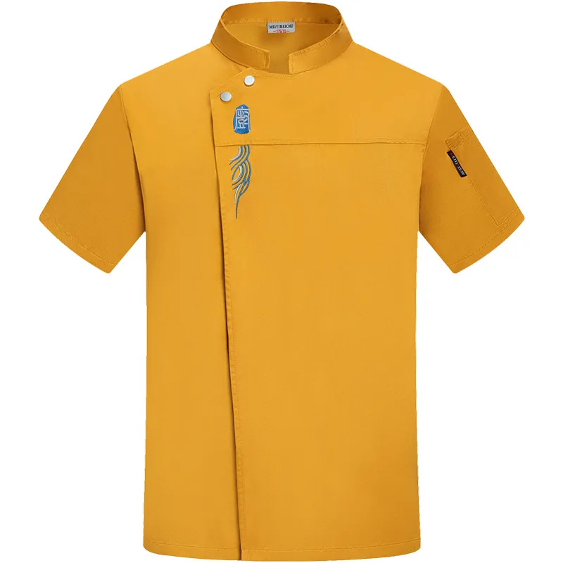 Summer Breathable Chef Workwear For Men Women Catering Teahouse Hotel Kitchen Short Long Sleeve Outfit