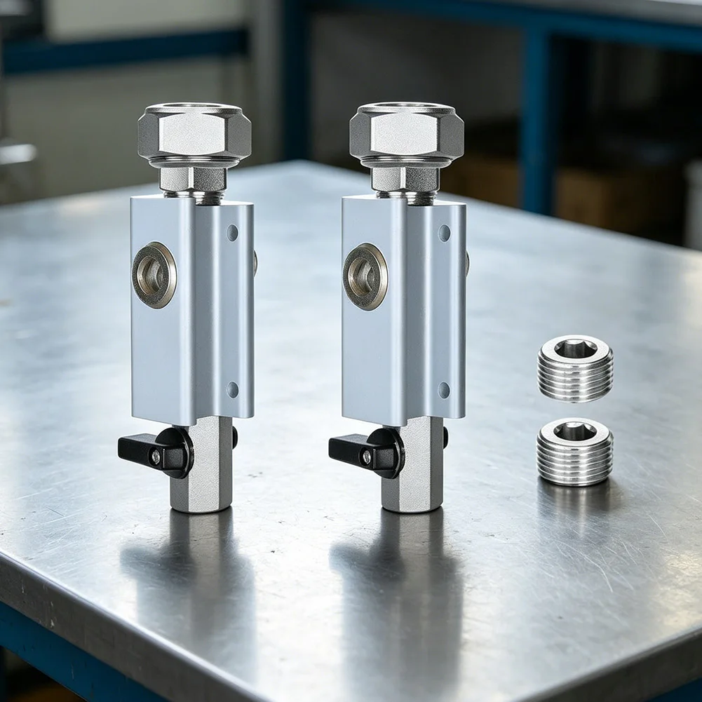 Aluminum Block Valve Unit 3/4 in Featuring Lightweight Alloy Construction Brass Female Fittings and Reliable Shut-off Action