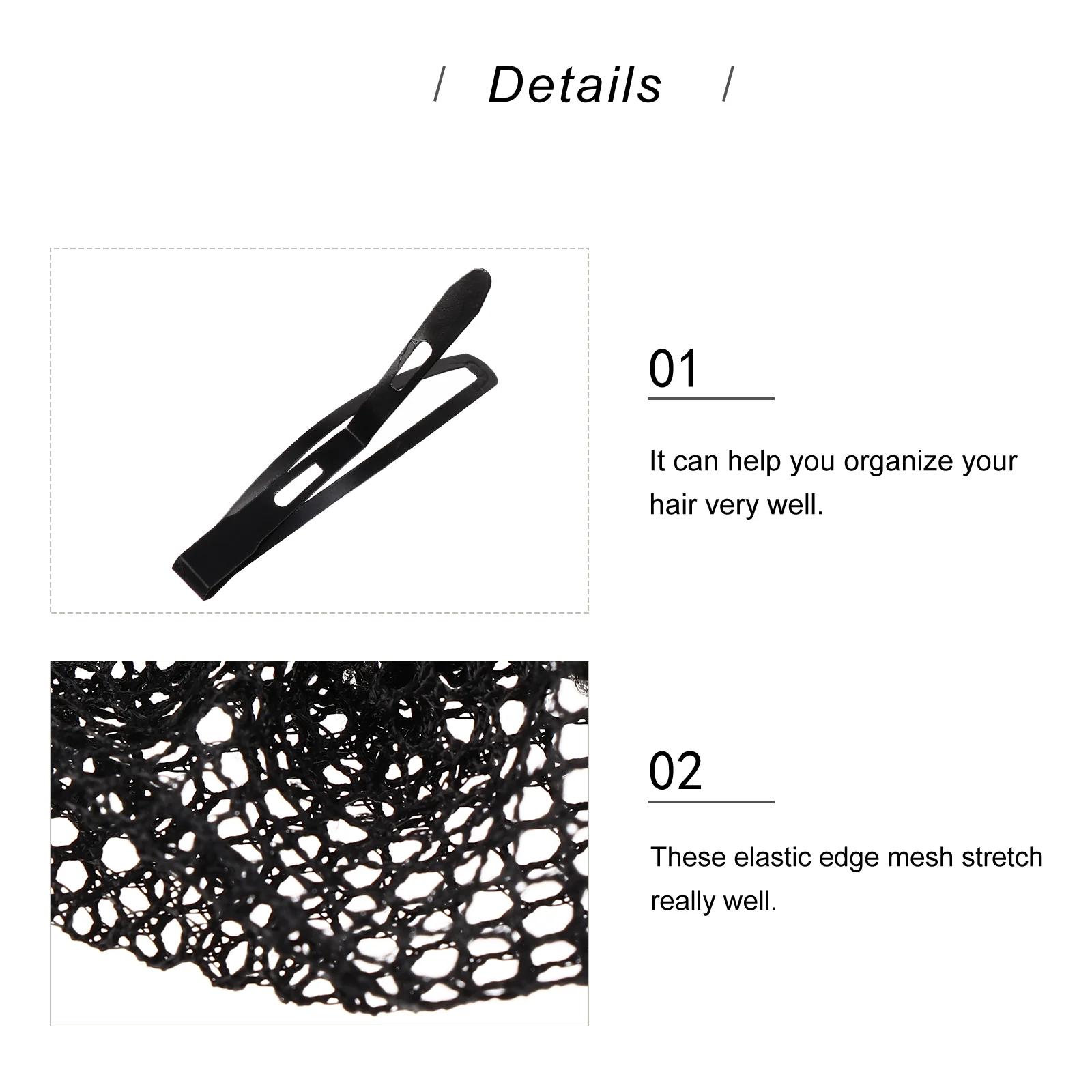 Updo Hair Accessory Set Bun Maker Invisible Nets Elastic Black Mesh Breathable Fabric Making Accessories