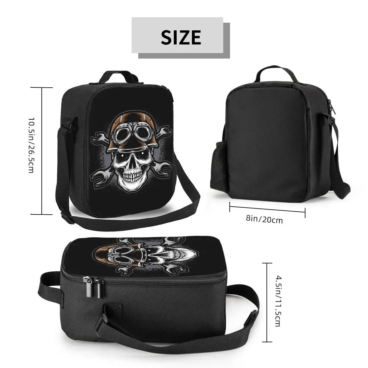 Scuba Skull Dive Diver Resuable Lunch Boxes for Women Leakproof Thermal Cooler Food Insulated Lunch Bag School Children Student