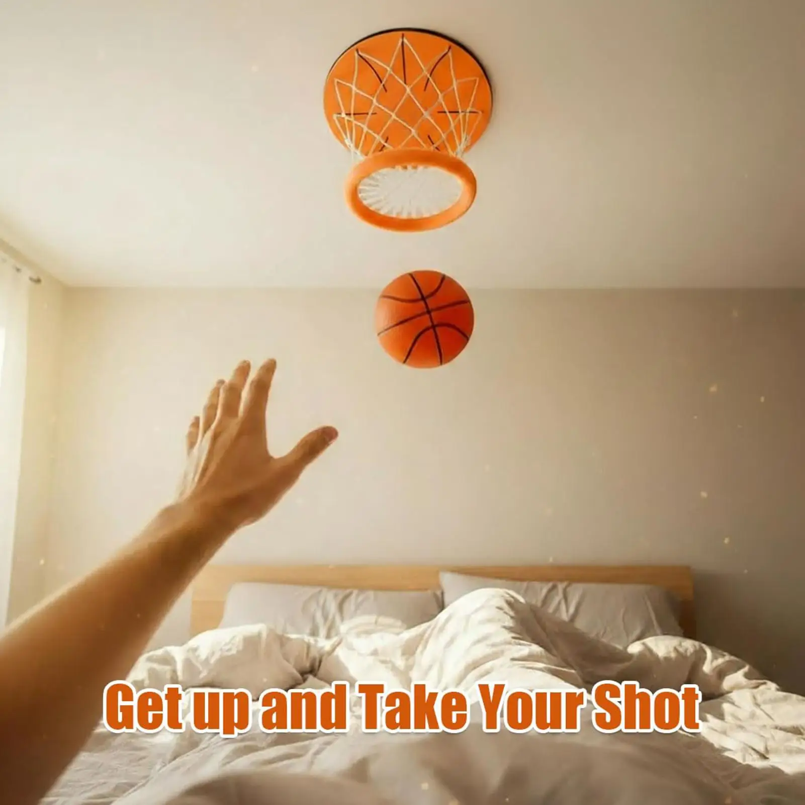 Basketball Hoop For Room Mini Ceiling Basketball Sports Goal Toy Funny Exercise Toy For Indoor Outdoor Bedroom Party School