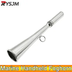 Ad Misthoorn Rvs Fog Hoorn Boot Misthoorn Handheld Misthoorn Met Verwijderbaar Mondstuk Voor Jacht Marine Veiligheid