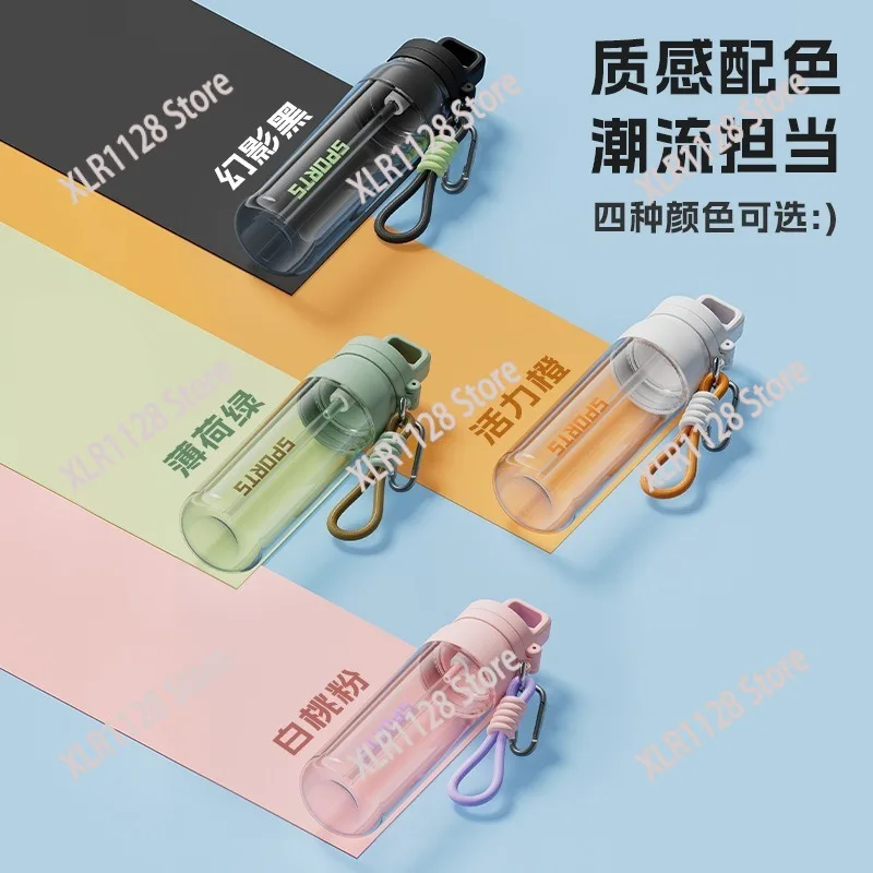 One Click Open Water Bottle with 3 Drinking Ways Large Capacity Outdoor Sports Bottle