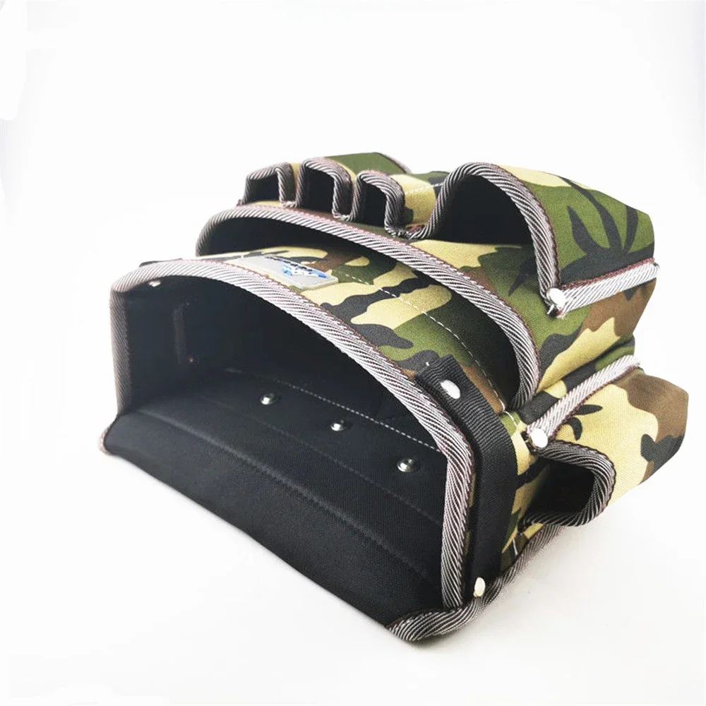 Wear-resistant Oxford Cloth Tool Bag Multifunction Repair Hardware Storage Waist Bag Portable Camouflage Organizer Pouch