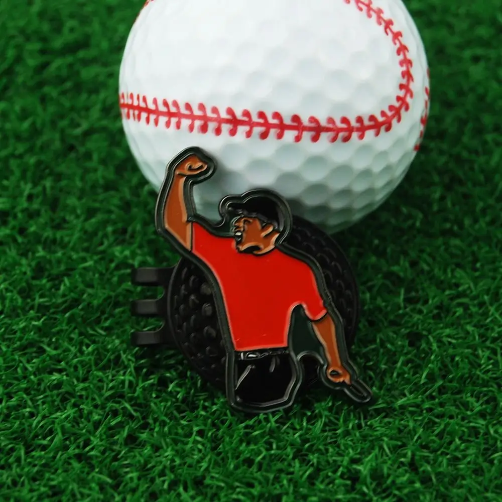 ทนทานโลหะผสม MARKER Golf Ball Mark Tiger MAGNET หมวกกอล์ฟคลิปแจ็คเก็ตสีเขียว Multicolor Golf CLIP MARKER นักกอล์ฟของขวัญ