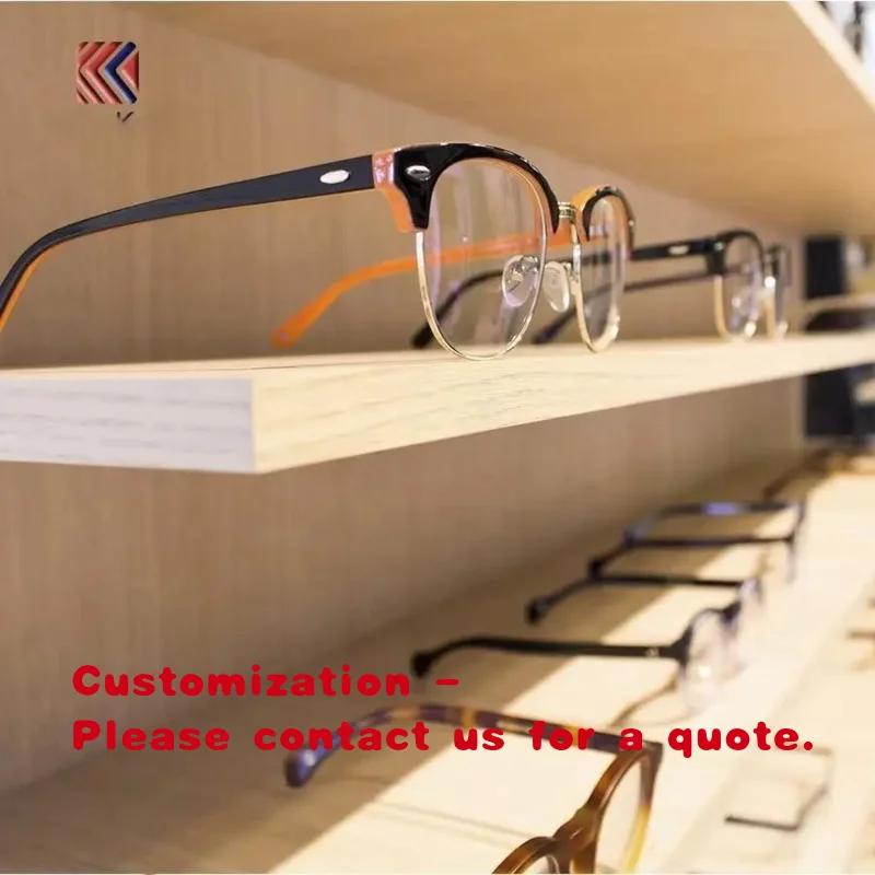 

custom.Wall Mounted Optical Eyewear Wooden Display Rack
