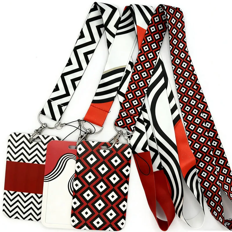Keychains Neck Lanyard Twin Peaks Lanyards for Key Art Paintings Neck Strap For Card Badge Gym Keyring Accessories Funny Gifts