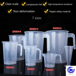Kitchen Tools 100-5000ML Transparent PP Material Plastic Measuring Cup Kitchen Liquid Measuring Cup Container