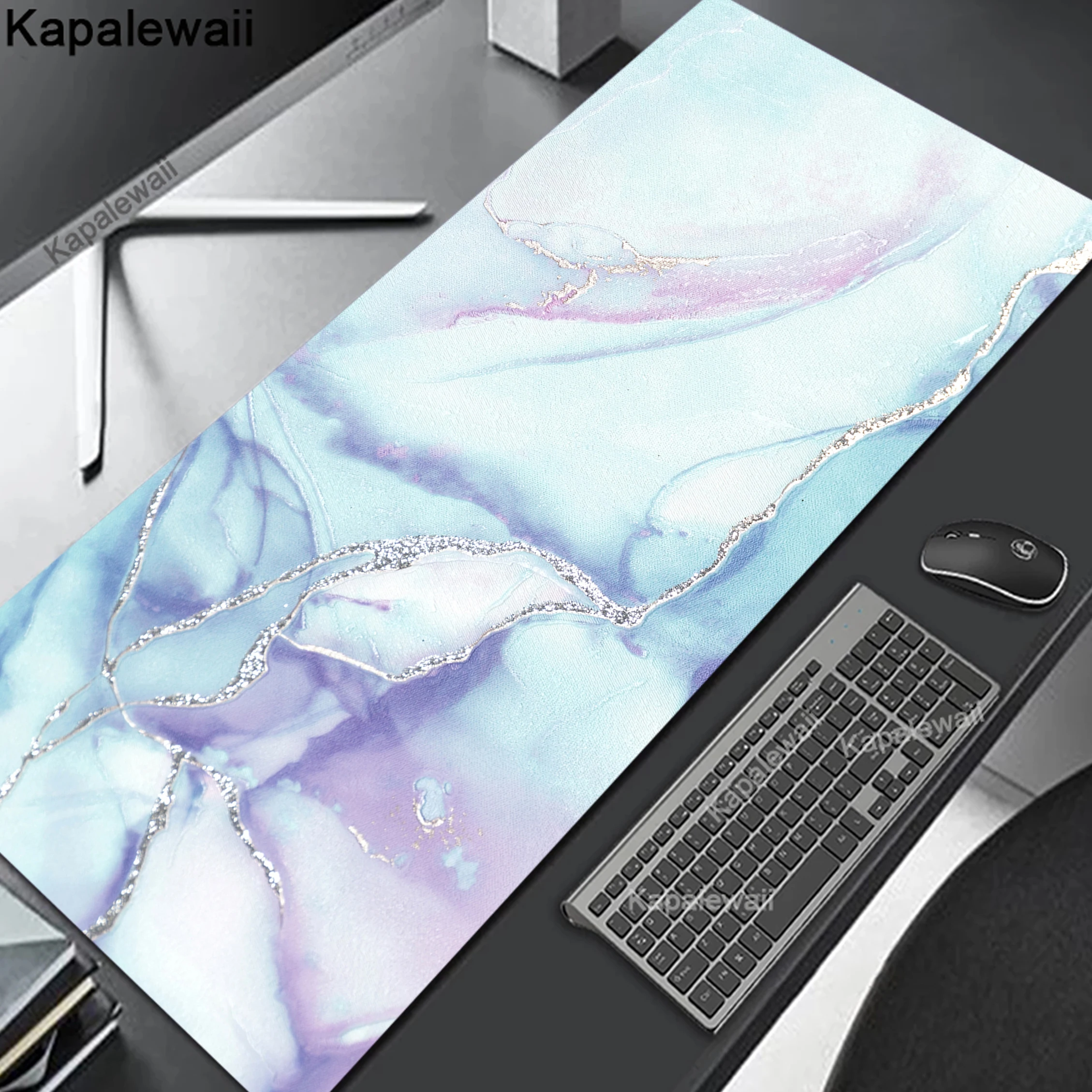 

Gamer Mousepad Marble Mouse Pad Large Mouse Mat Natural Rubber Table Rug PC Desk Mat Popular Desk Pad 100x50cm Mousepads