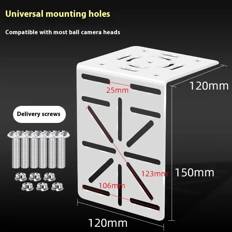 1Set CCTV Camera Adapter Auxiliary Mount Extension Support Wall Mount Bracket Aluminum Alloy Duckbill Cctv Monitoring Bracket