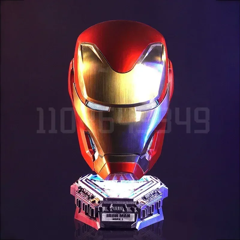 New 2024 1:1 Iron Man Mk50 Figures Wearable Voice-activated Deformation Helmet Around Marvel Animation Derivatives Model Toy