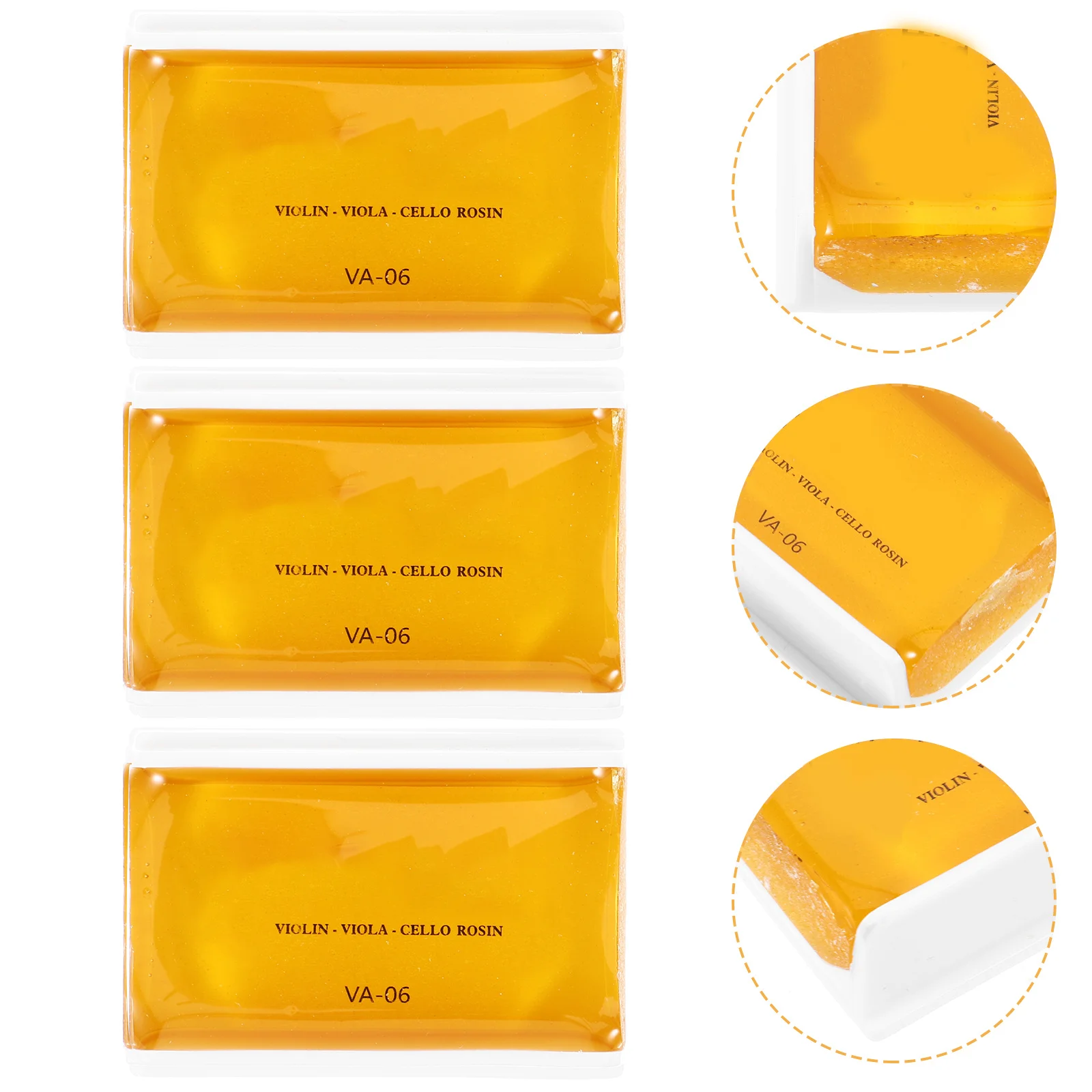 

6 Pcs Musical Instrument Rosin Violin Fine Tuners Erhu Rosins Small Instruments Accessories Supplies