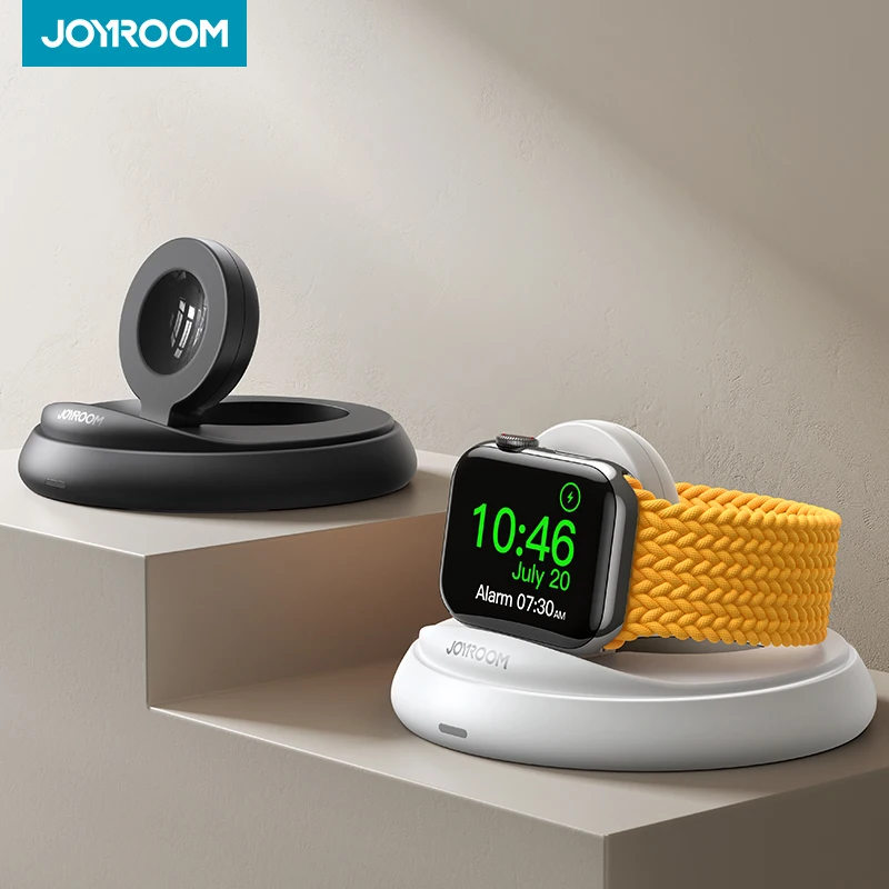 Joyroom Portable Magnetic Charging Dock for Apple Watch Wireless Fast Watch Charger Stand with Charging Cable for iWatch Series