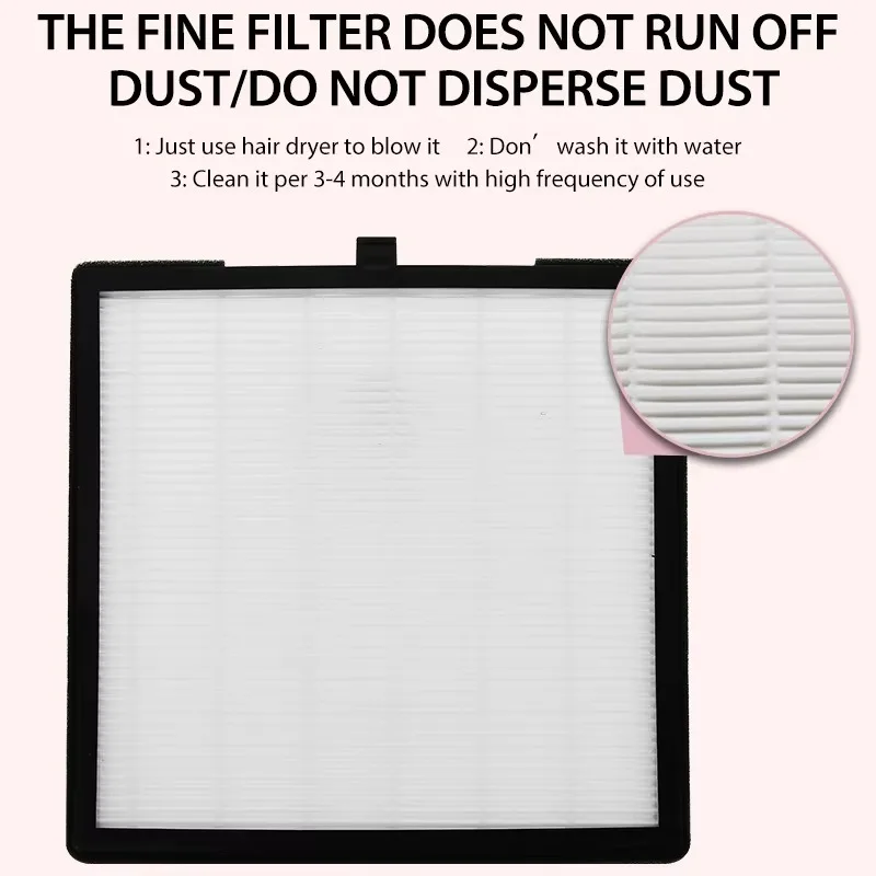 Potente ventola di scarico professionale per spolverino per unghie per collettore di vuoto per nail art Spolverino per unghie in gel per attrezzature per salone di nail art