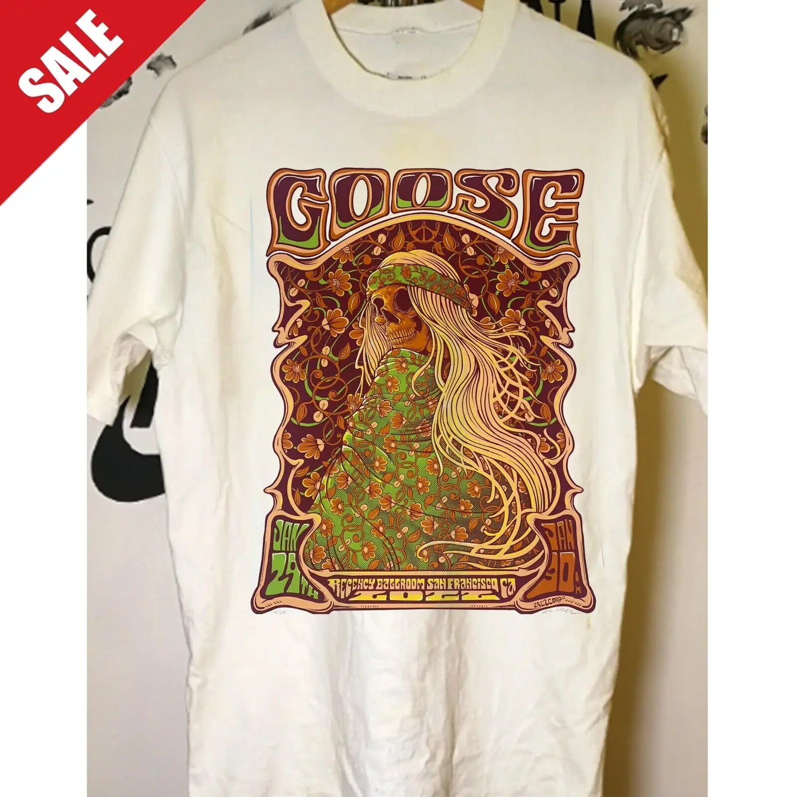 Goose The Band Concert Poster San Francisco CA Silkscreen shirt