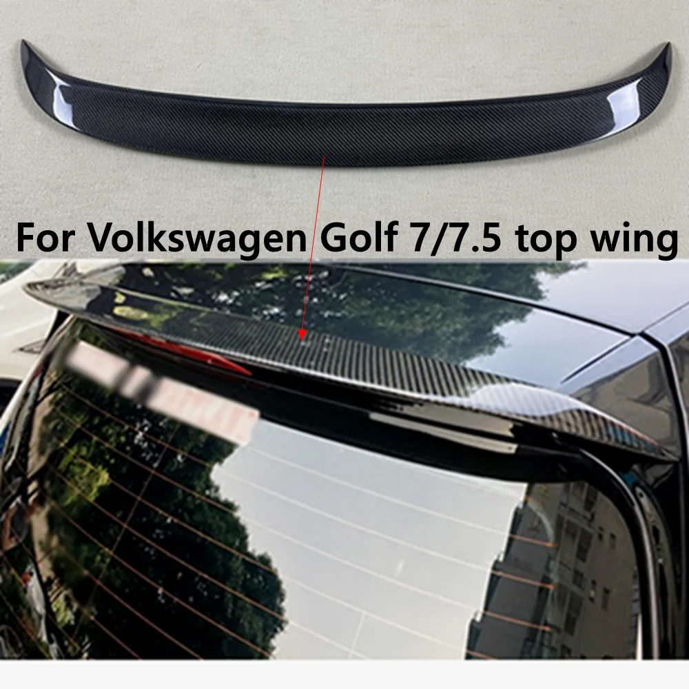 

For Volkswagen Golf 7/7.5 GTI R Line modified carbon fiber spoiler special fixed wind wing top wing 2014-2018