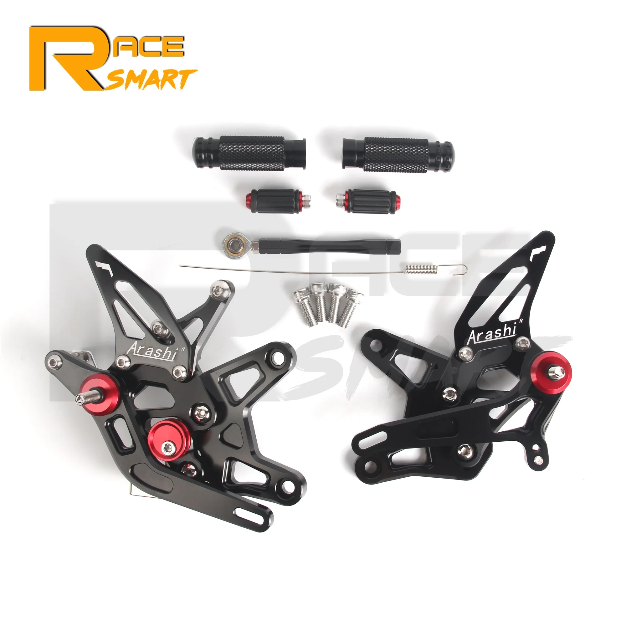

Подставка для ног мотоцикла для KAWASAKI ZX-6R ZX6R ZX636 ZX-636 2021 2022 2023 2024, регулируемая задняя подставка для ног с ЧПУ, подножки
