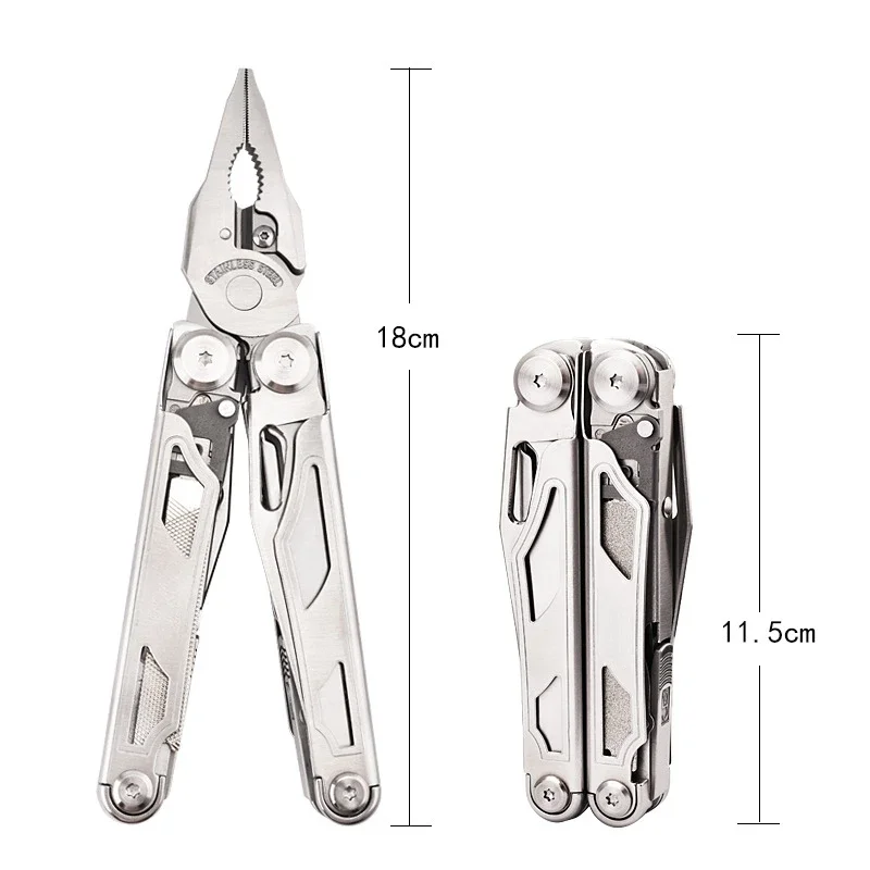 BHBT Multitools Diy Multi Tool Multi-tool Folding Knife Scissor Cutter EDC Survival Gear Manual Multifunctional Plier