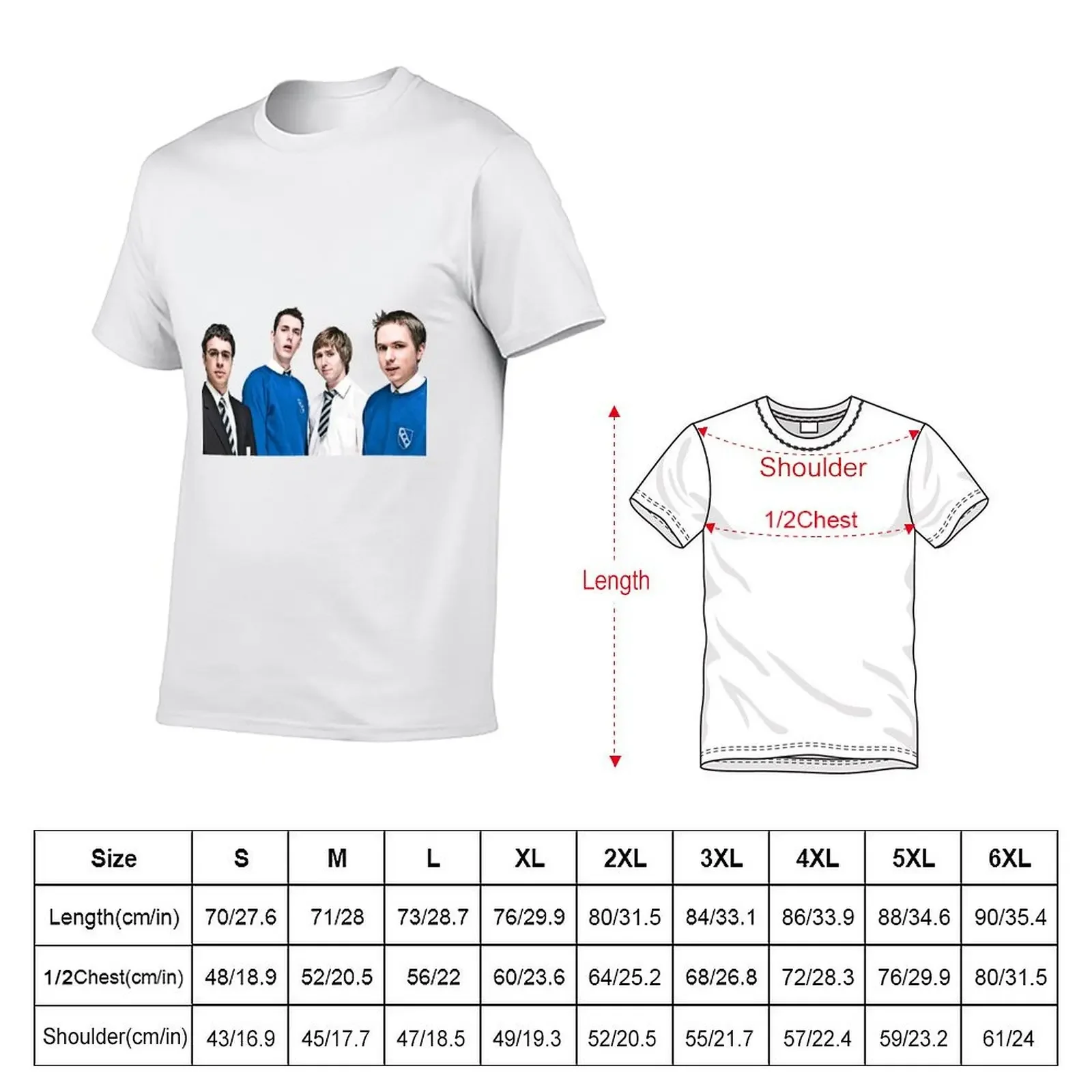 The Inbetweeners T-Shirt cute tops cotton graphic tees summer tops funny t shirts men