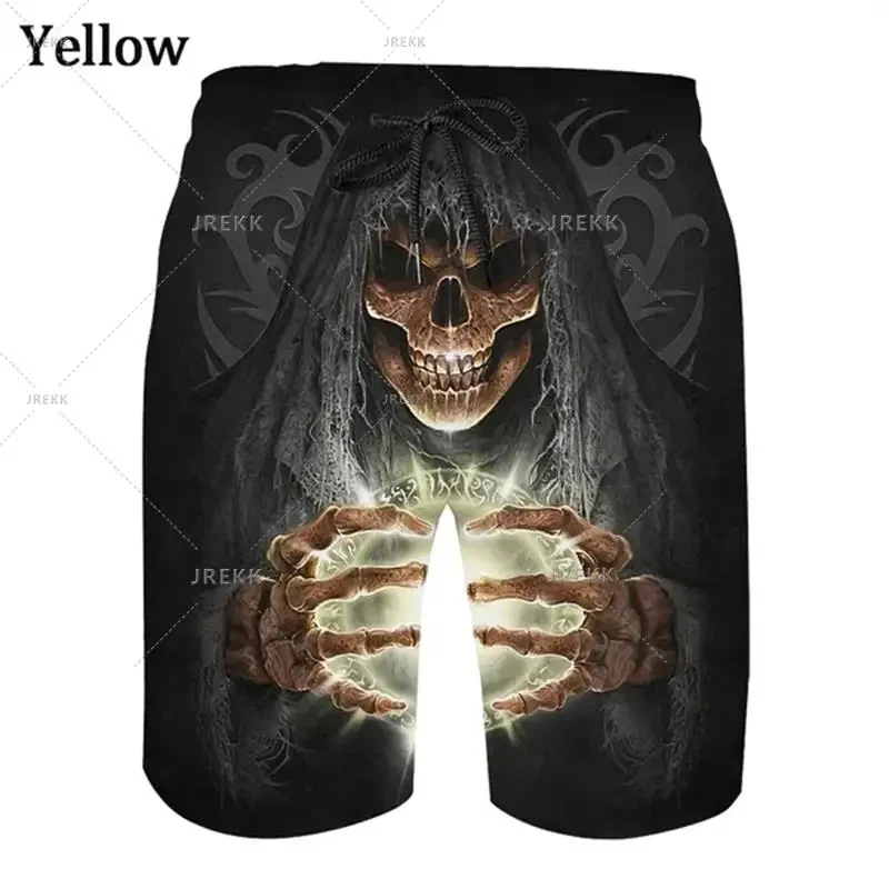 Summer Hawaii Men\'s Shorts Polyester Fabric 3D Printed Drawstring Shorts Beach Vacation Casual Shorts For Men Cool Clothing