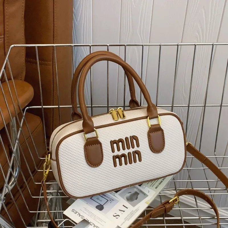 2025 Nuevo bolso de diseño de alta gama, bolso Boston retro, bolso, bolso bandolera de un solo hombro para mujer