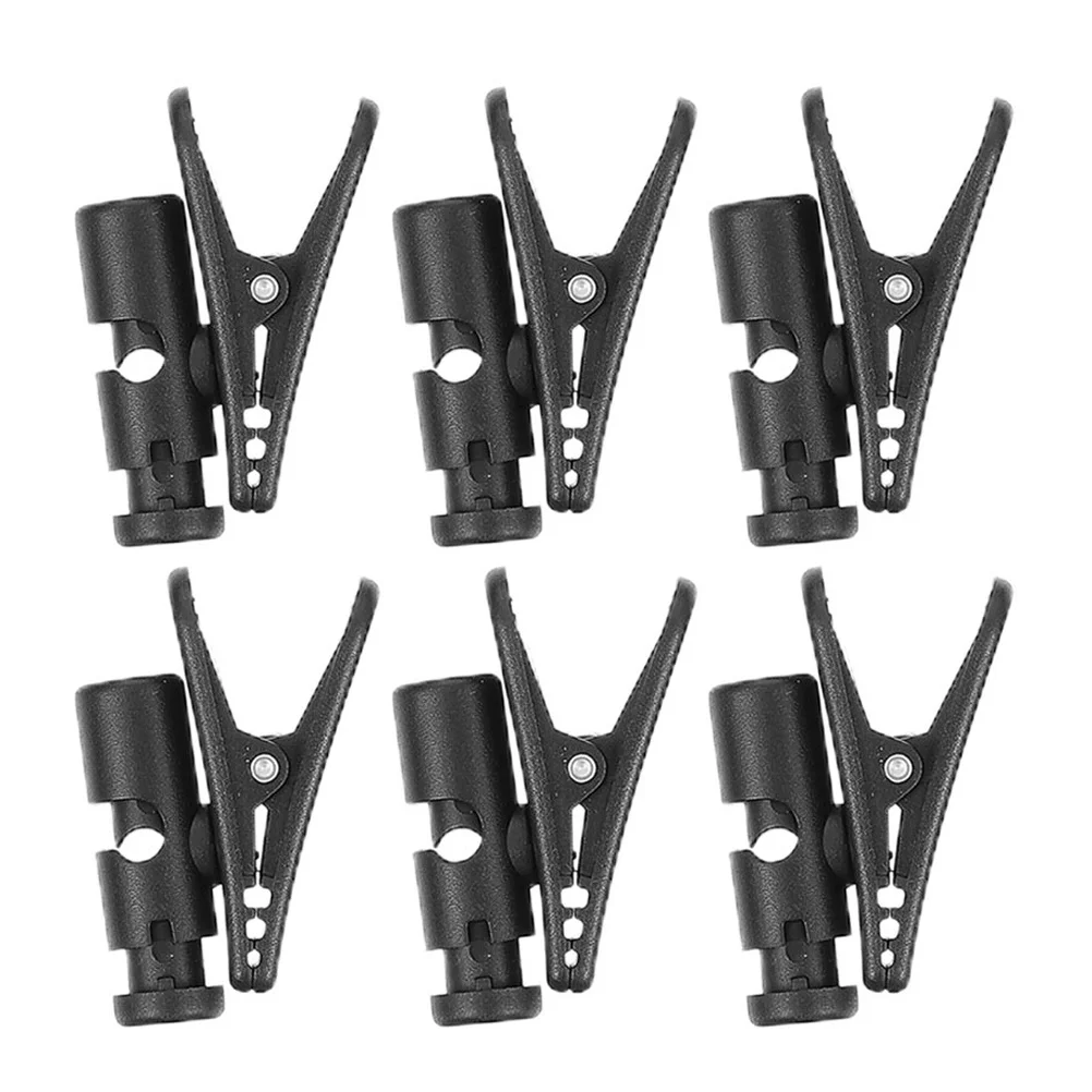 

6Pcs Earphone Wire Clips Headphone Cable Clip Mic Lapel Clip for Tangle-Free Cord Management Compact Microphone Clamps Noise