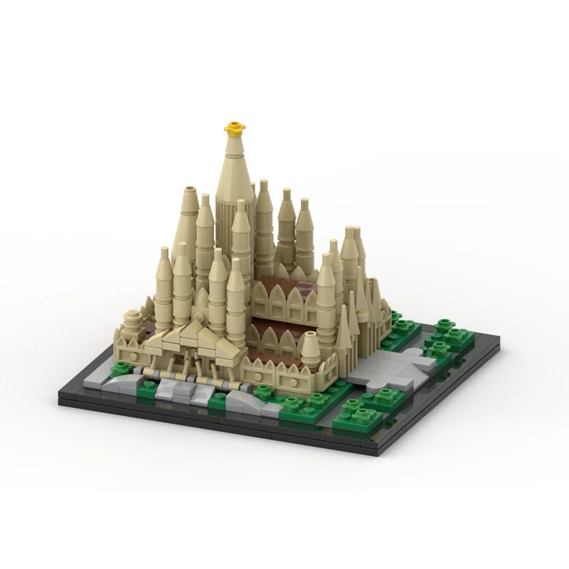 452pcs Basílica I Temple Expiatori De La Sagrada Família Atonement Architecture Building Blocks Classic Model Brick Toys Gift