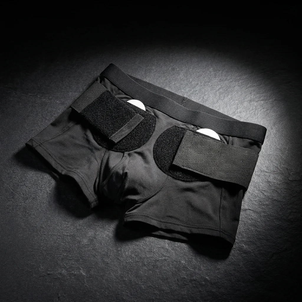 Inguinal Hernia Guard Support Belt with Two Removable Compression Pads for Men