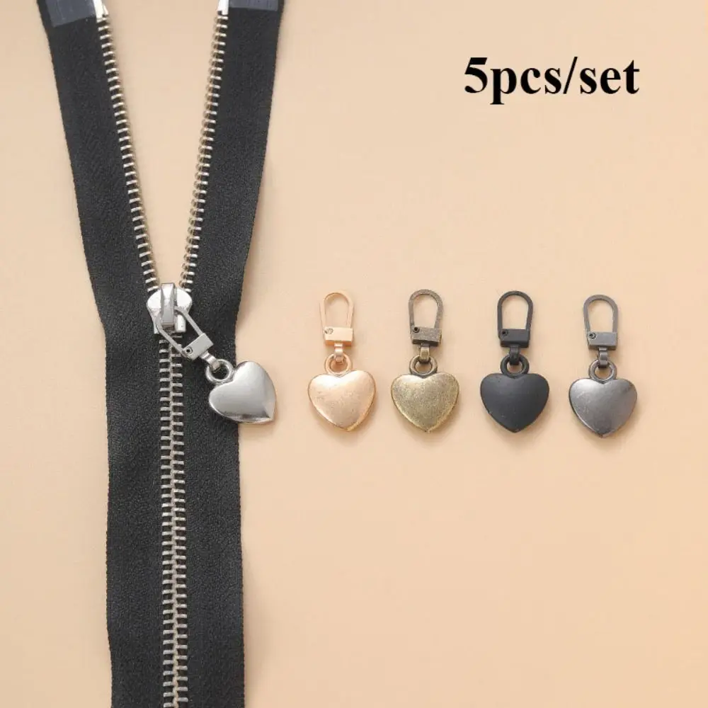 5pcs High Quality Fashion Luggage Bag Buckle DIY Metal Detachable Zipper Sewing Kits DIY Accessories