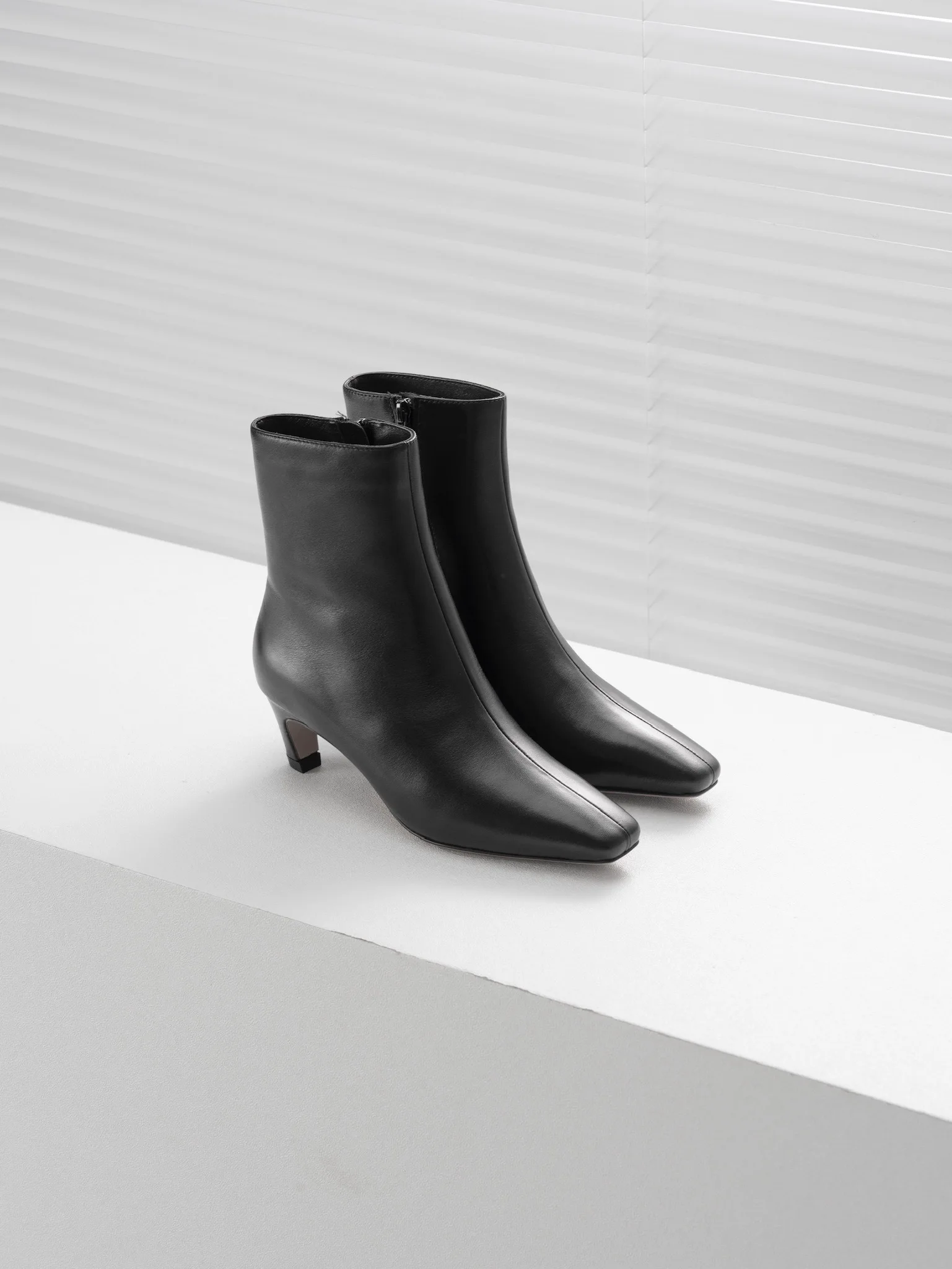 

Withered Nordic Winter Wool Short Boots Minimalist Fashion Women's Shoes Retro Genuine Leather High Heel Ankle Boots Women