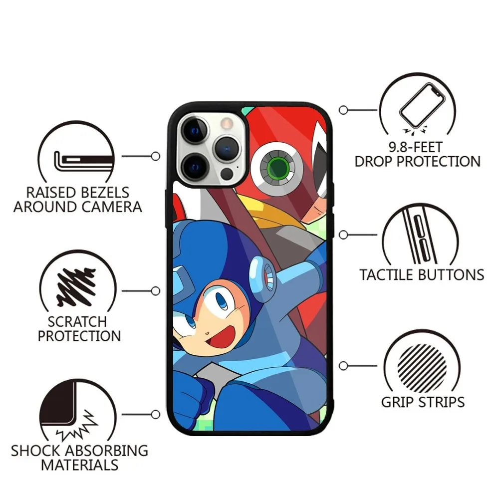 R-Rockman Megaman Game   Phone Case Strong Magnetic For IPhone 15,14,13,Pro,Max,Plus,11,12,Mini For Magsafe Wireless Charging