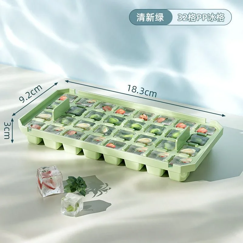 Press Type Ice Cube Mold Ice Cube Tray with Storage Box Silicone Molds Beer Quick-freeze Home Gadgets Kitchen Accessories - view 6