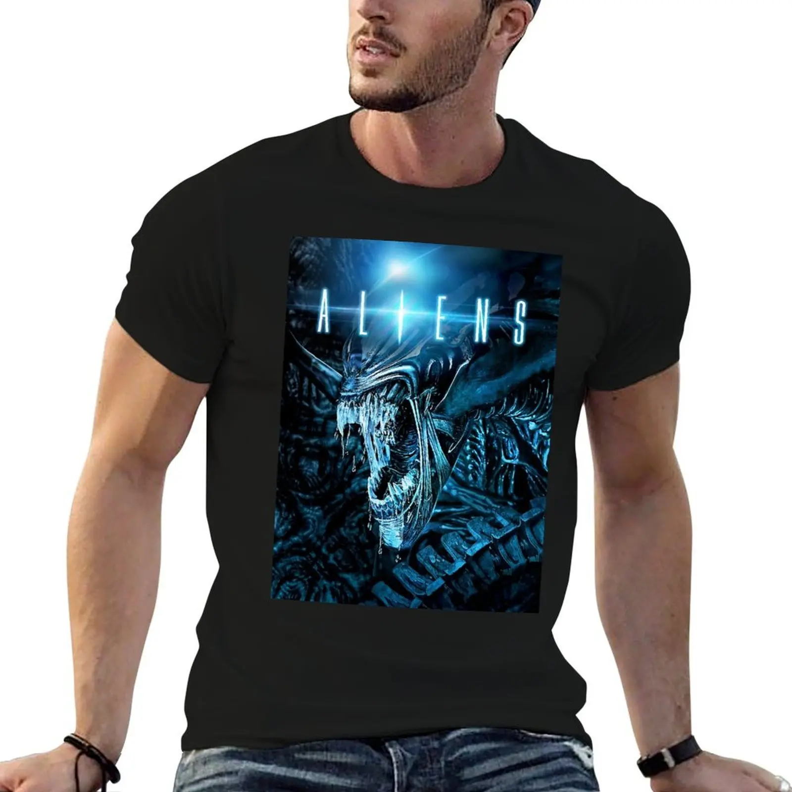 Aliens (1986) T-Shirt funny t shirts cotton cotton t shirt man funny t shirts man T-Shirt