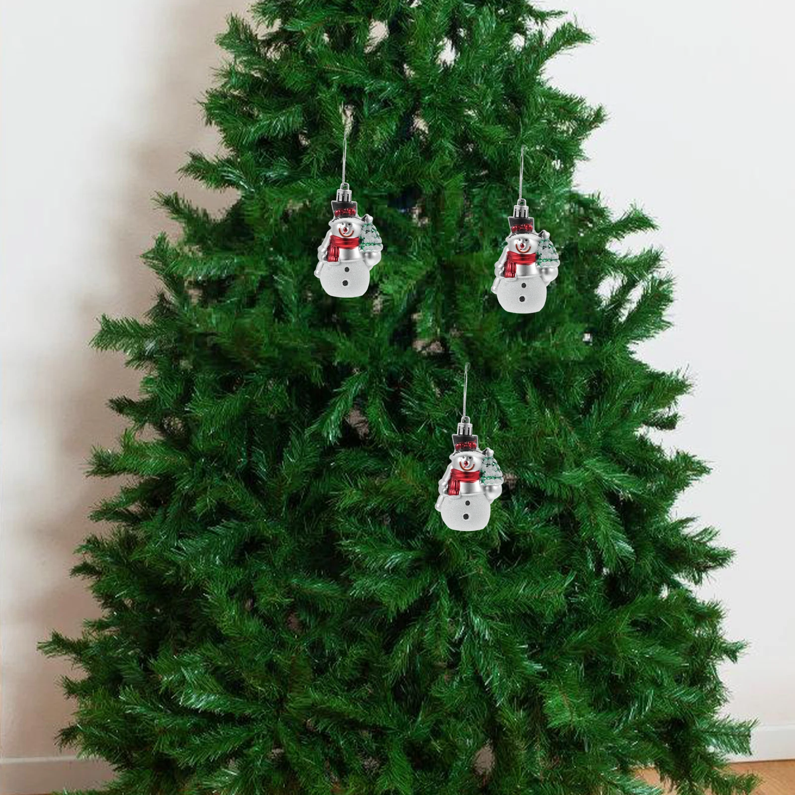 

4Pcs Christmas Tree Hanging Ornaments Snowman Xmas Pendant Handmade Holiday Decoration Festive Party Supplies Xmas Decoration