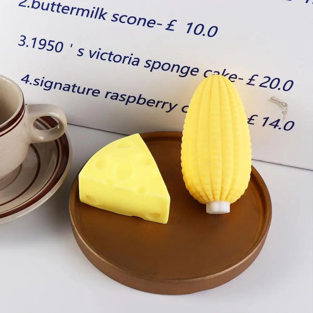 

Забавные сенсорные игрушки: Сырная игрушка-антистресс из ПВХ, приятная на ощупь, с медленным восстановлением формы, прочный гибкий материал, для вечеринок