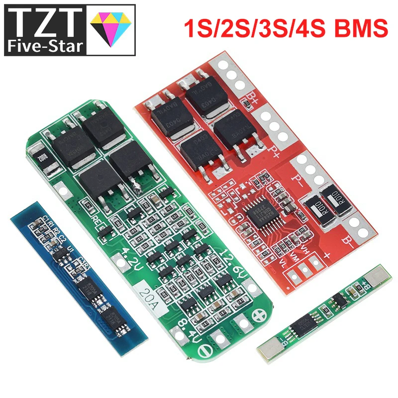 1S 2S 3S 4S 3A 20A 30A Li-ion Lithium Battery 18650 Charger PCB BMS Protection Board For Drill Motor Lipo Cell Module