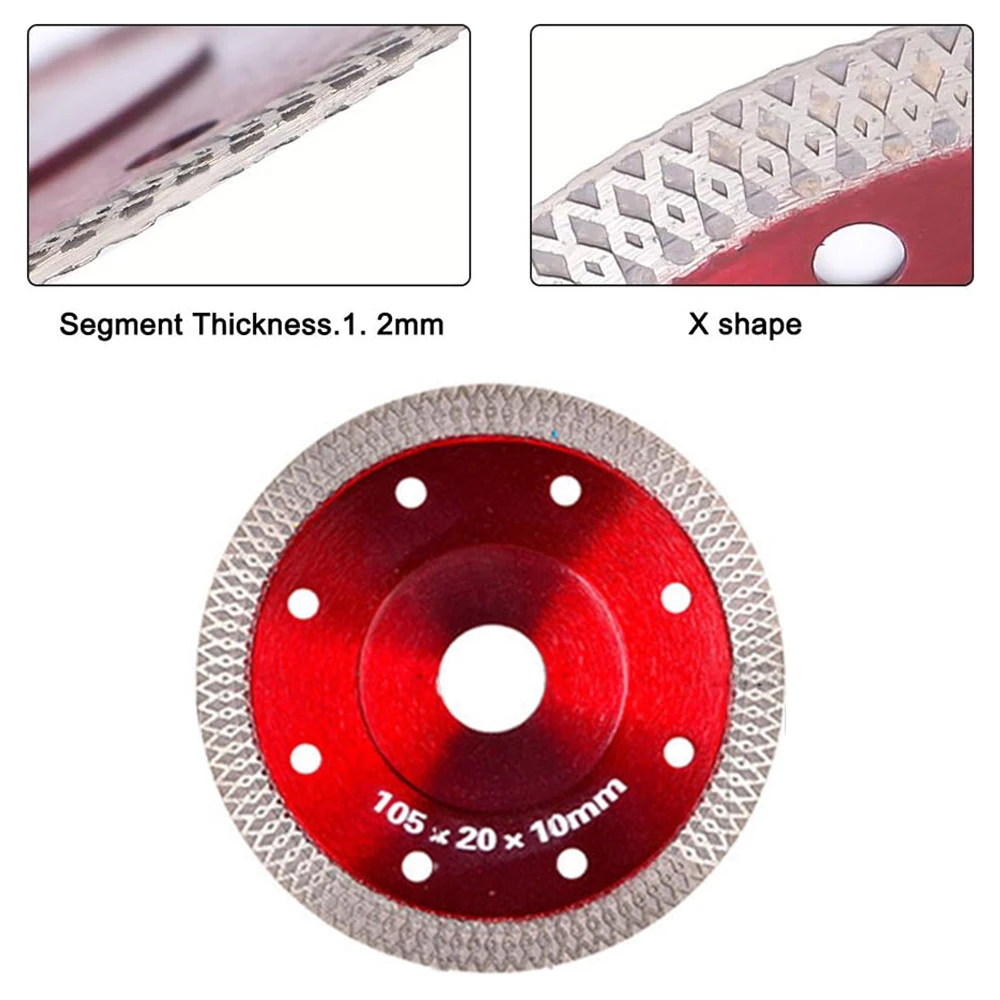 Lame per seghe diamantate da 105/115/125mm lame per smerigliatrice angolare disco da taglio in marmo granito lame da taglio in ceramica per piastrelle