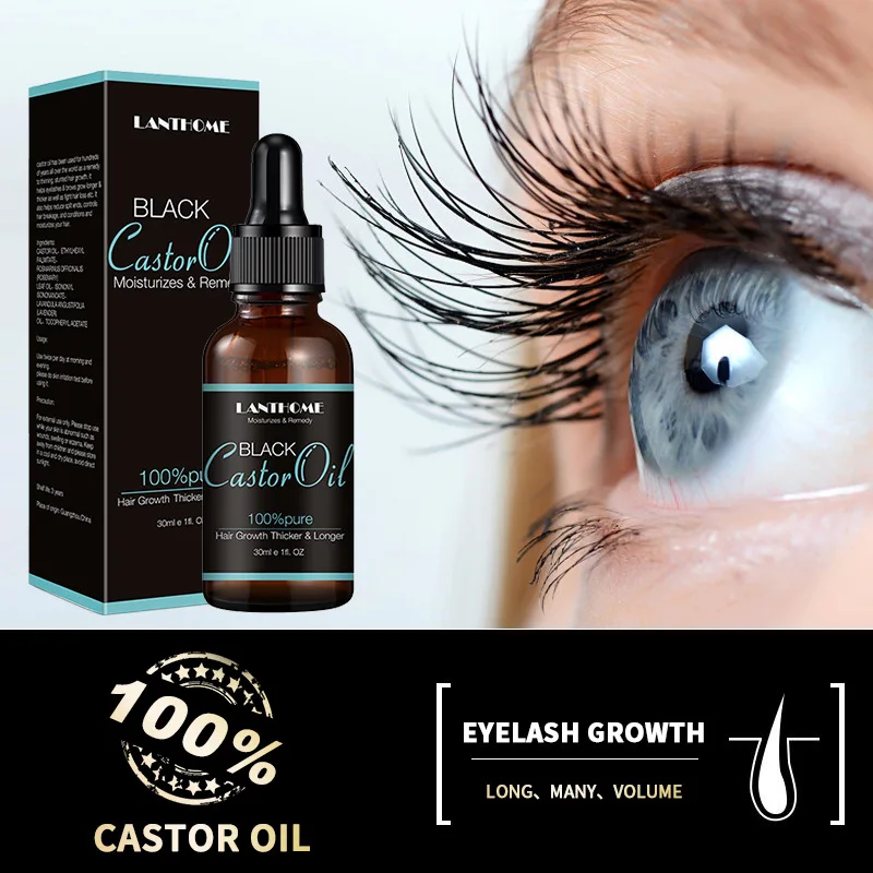 Eyelash Growth Care Thick Curl Lengthening Liquid Castor Oil For Eyelashes