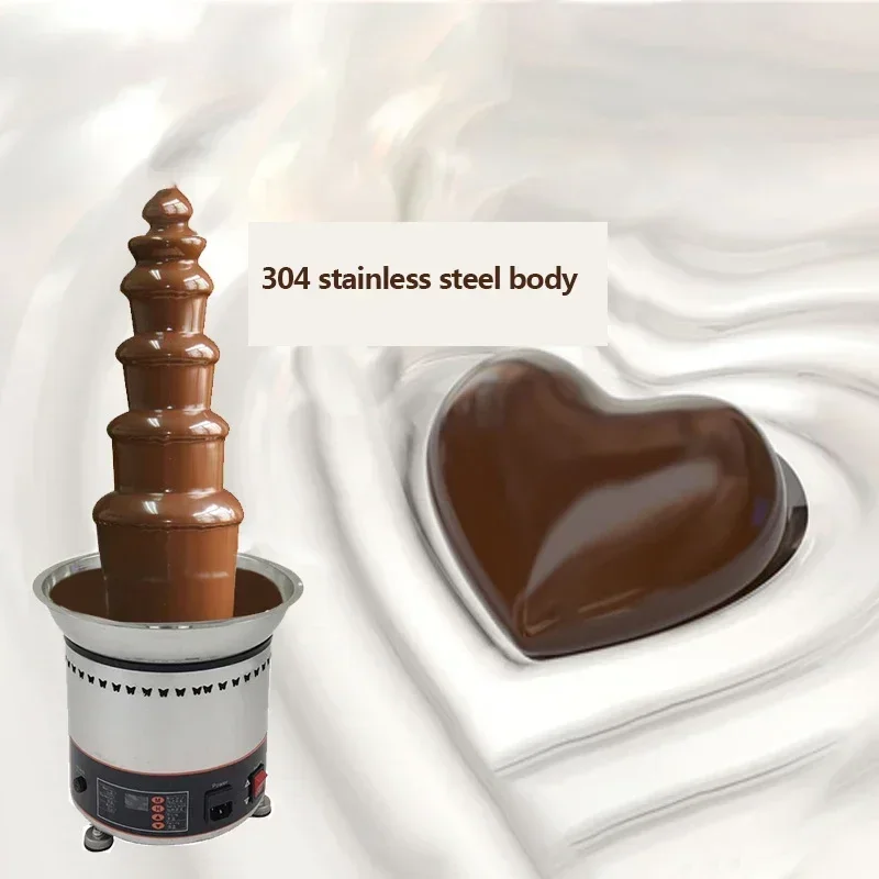 Chocolate fountain five-layer creative design Chocolate melting and heating hot pot machine waterfall hot pot 110V/220V