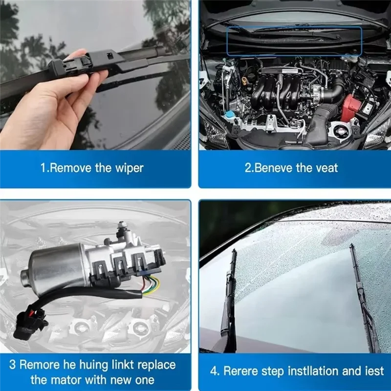 A03Z-フロントガラスワイパーモーター ヒュンダイ I10 2007-2013 981100X000 981500X000