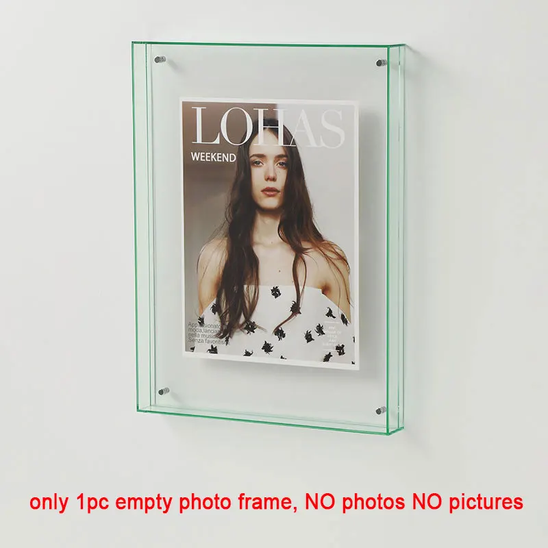 NONE Acrylic Photo Frame Box Transparent 5