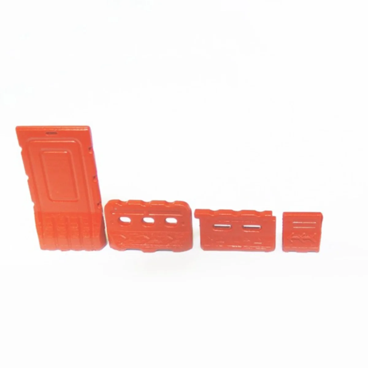 1/64 Car Model Automotive Scene Accessories Series Simulation Safety Isolation Pier Model Handmade Red and Yellow B013