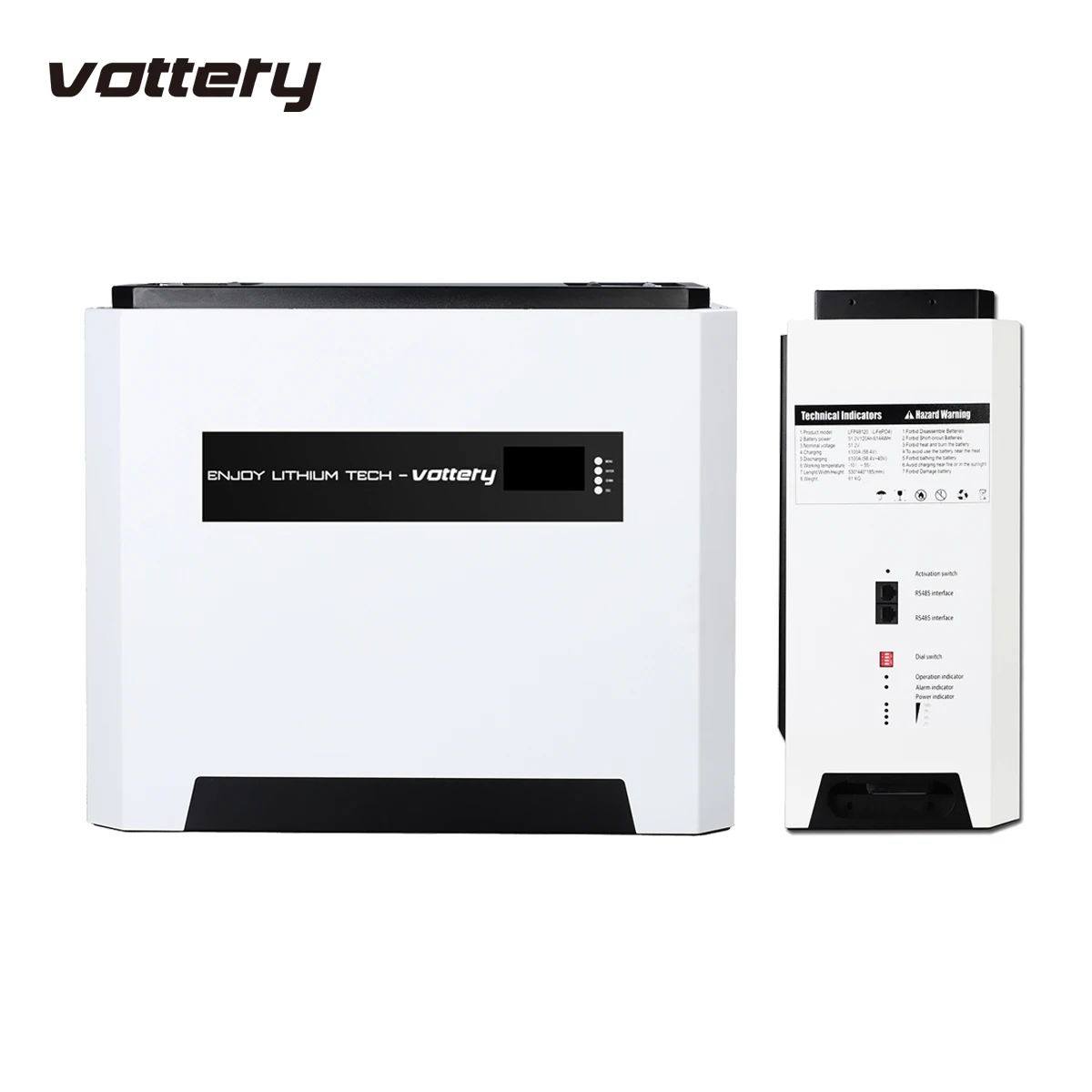 Vottery Solar Power Wall Lithium Lifepo4 for Home Battery 48V 100Ah 200Ah 400Ah 5Kwh 10Kwh 20Kwh Solar Energy Systems